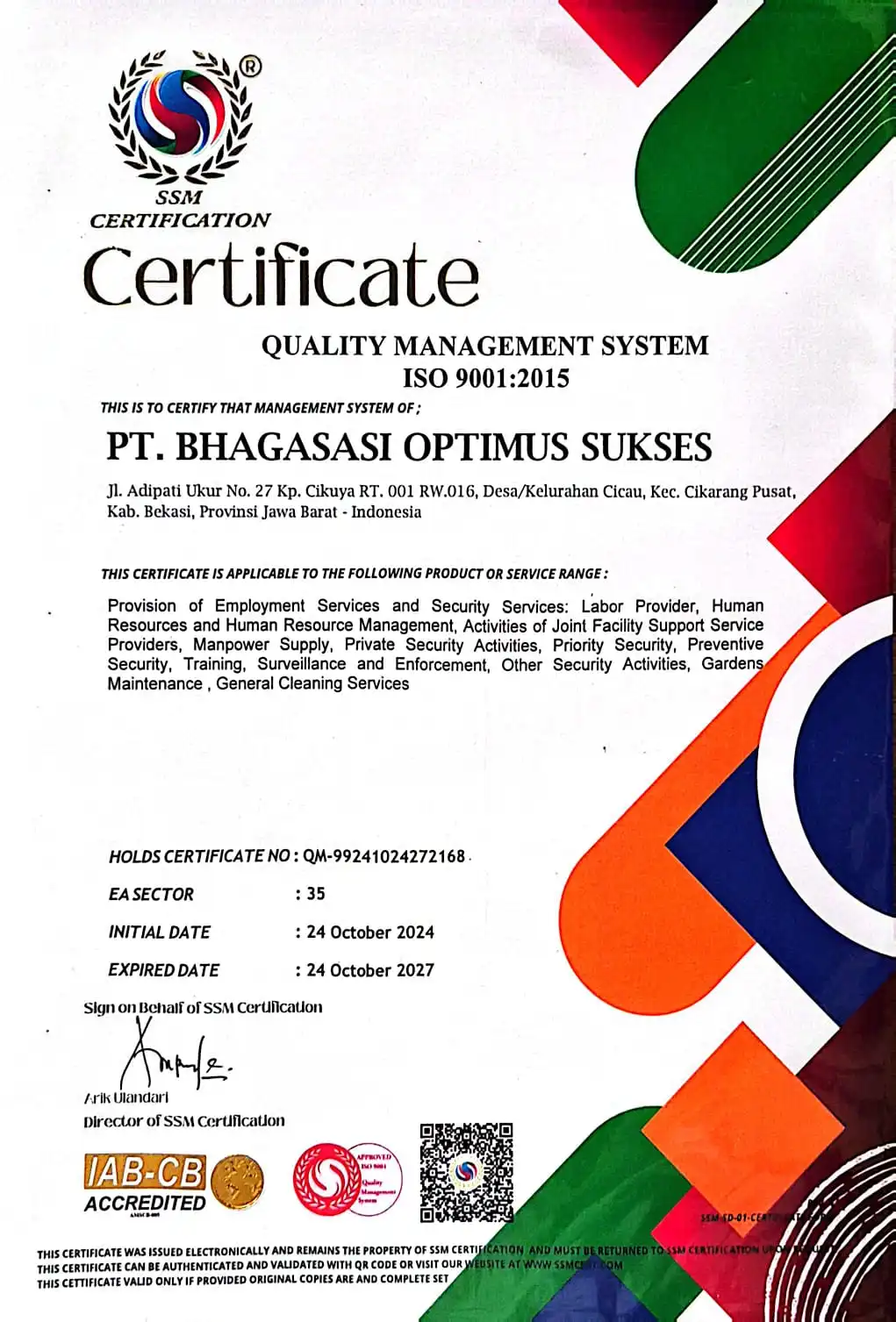 Sertifikasi ISO 9001